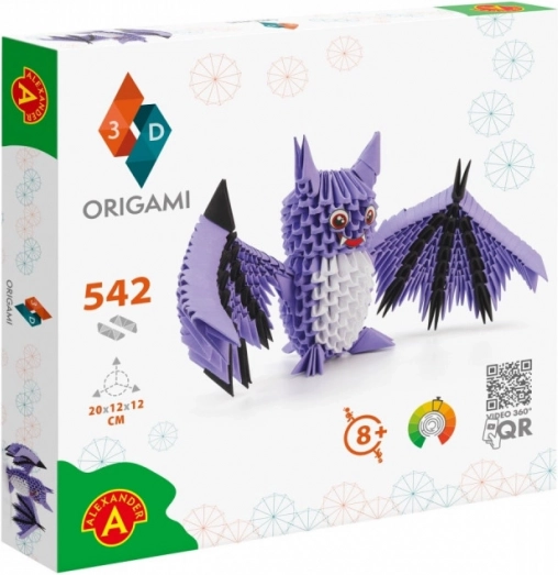 Origami 3D šišmiš - kreativni set