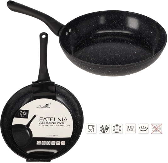 Aluminijska tava 26 cm s keramičkom površinom za indukciju