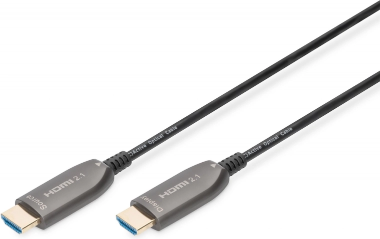 Hibridni HDMI kabel 2.1 Ultra High Speed 8K/60Hz 15 m crni