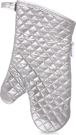 Pamučna kuhinjska rukavica srebrna 33 cm
