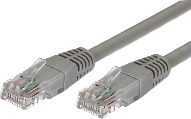 Patch kabel RJ45 UTP Cat5e 0,5 m siva
