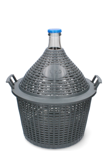 Stakleni demižon 20 l s plastičnom košarom