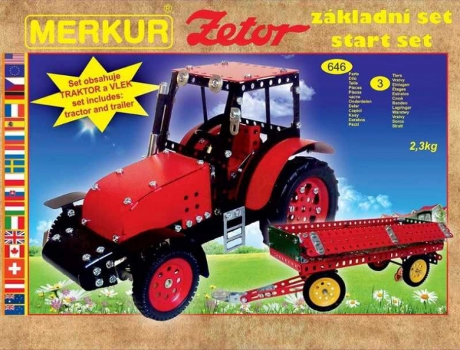 Konstrukcijski set MERKUR traktor ZETOR – osnovni set