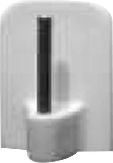 Samoljepljive vitražne kukice bijele (plastika i metal, 100 kom)