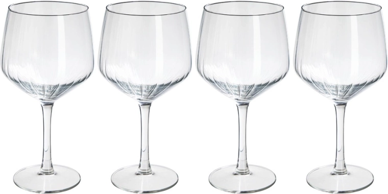 Staklene čaše za gin 580 ml, set 4 kom