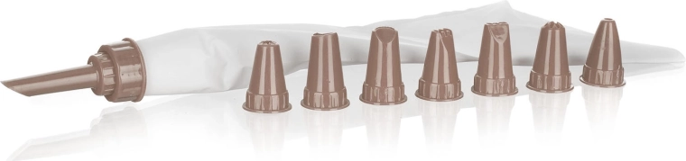 Dekorirna vrećica s 8 nastavaka CULINARIA, smeđa