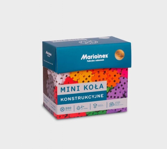 Konstruktivni kotačići Mini – građevni set od 200 dijelova