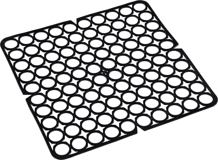 Elastična rešetka za sudoper 27,5 × 27,5 cm crna