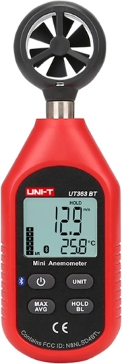 Mini anemometar Uni-T UT363BT s Bluetoothom