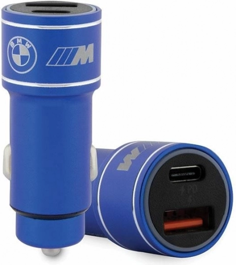 Auto punjač 20W PD-QC 3.0 brzo punjenje plavi