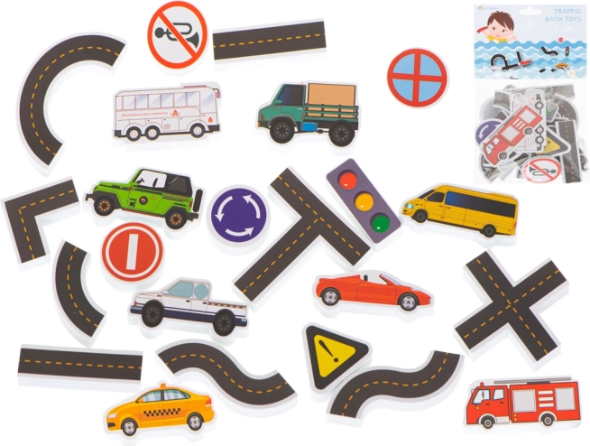 Pjenaste slagalice za kadu s motivom grada