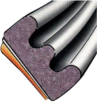 Samoljepljivo prozorsko brtvljenje EPDM E‑profil 9×4 mm, smeđe – TRELLEBORG (100 m)