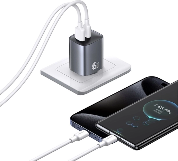 Dva priključka za istovremeno punjenje