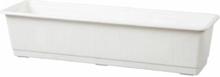 Plastična žardinjera za cvijeće 60 cm bijela