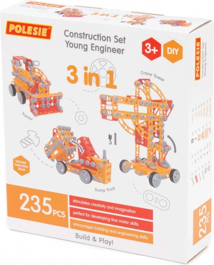 Konstrukcijski set Mali inženjer - 235 kom