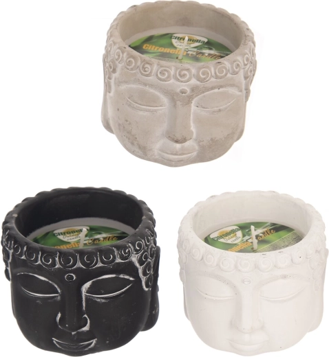 Keramička mirisna svijeća Buddha s citronelom 150 g (3 varijante)