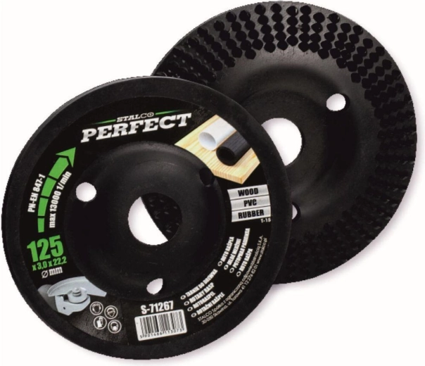 Kosi rotacijski disk 125 × 3,0 × 22,2 mm za kutne brusilice STALCO