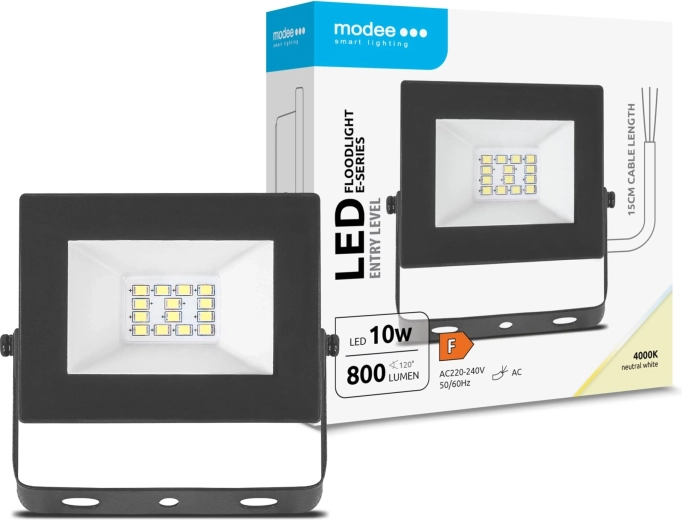 LED reflektor Modee E‑Series Slim 10 W, 800 lm, 120°, neutralno bijela 4000 K