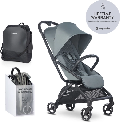 Easywalker kolica Rockey S Smooth Grey – ultra lagana putna sportska kolica