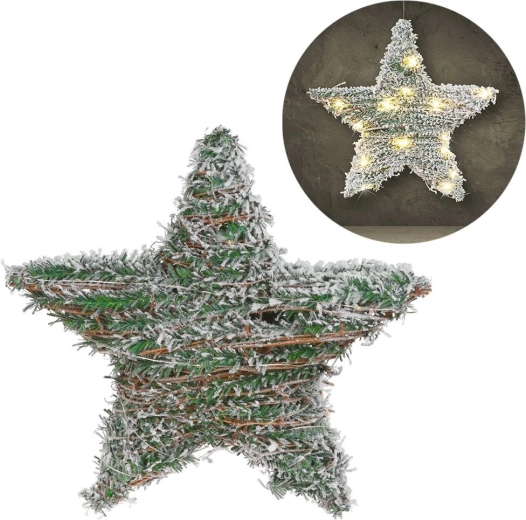 Snježni efekt na pletenom okviru