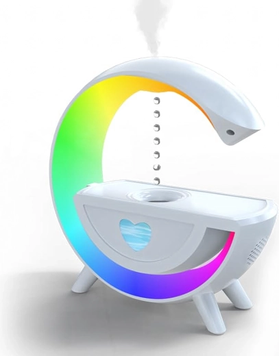 Antigravitacijski ovlaživač zraka s aromaterapijom, RGB noćnom lampom i Bluetooth zvučnikom