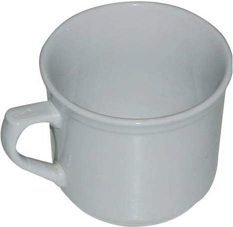 Keramička šalica „varač“ 620 ml bez dekora, bijela