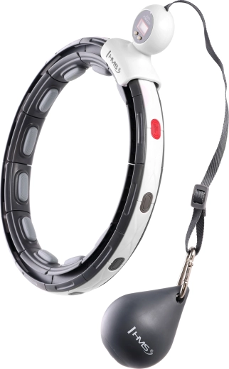 Masažni hula hoop sa utezima, magnetima i brojačem HMS HHM15 – crni