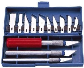 Set skalpela, 13-dijelni u plastičnoj kutiji