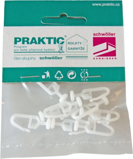 Plastični klizači za zavjese, 10 kom