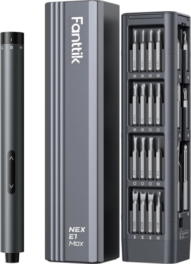 Električni set preciznih odvijača Fanttik E1 Max 3,7 V, siva