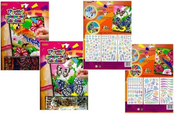 ARTLOVER šljokičasta slika s naljepnicama Konjići 20 × 29 cm