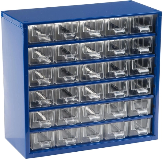 Metalni radionički ormarić s 30 malih ladica 30,5 × 28 × 15,5 cm TOKOZ