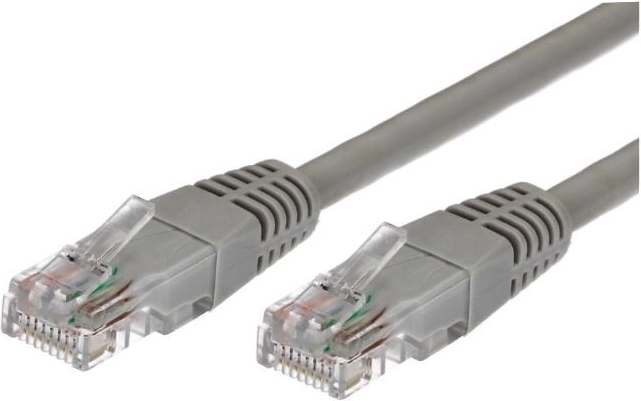 Patchcord kabel kat. 5e RJ45 UTP 3 m sivi - pakiranje 10 kom
