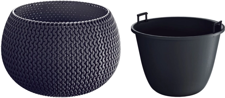 Lončanica Splofy Bowl s uloškom 37 cm antracit