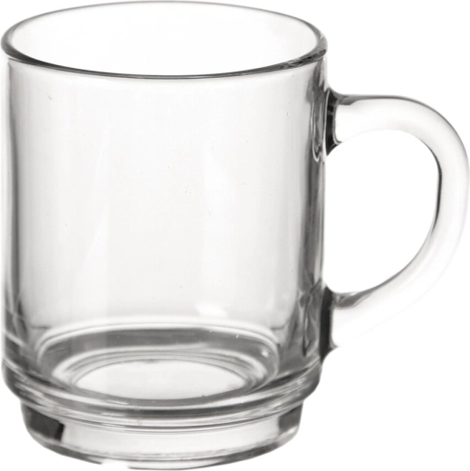 Prozirna staklena šalica 270 ml ravna