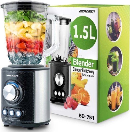Stolni mikser BERDSEN 1,5 l 800 W crni