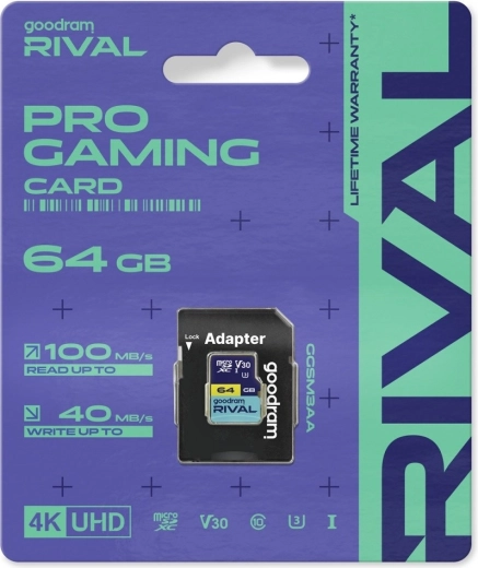 Memorijska kartica microSD 64 GB Goodram Rival UHS-I V30 U3