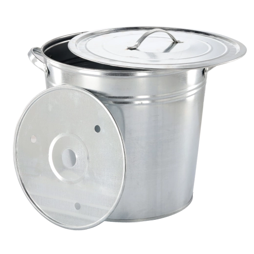 Konusni pocinčani kotao 32 l s poklopcem i umetkom