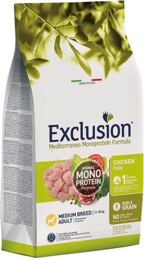 Exclusion Adult za srednje pasmine – pileća hrana za pse 3 kg
