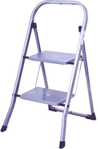 Sklopive čelične stepenice s 2 gazišta, nosivost 150 kg