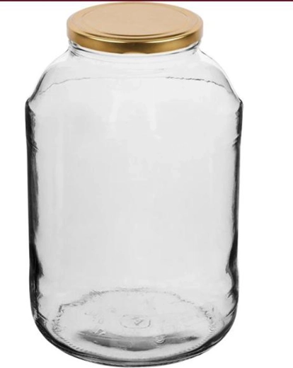 Staklenka za zimnicu s poklopcem TORO 4 l