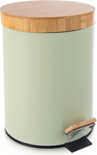 Metalna pedalna kanta za otpad Greenish 5 l, zelena
