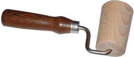 Jednoručni drveni valjak za tijesto 7 cm s tamnom drškom