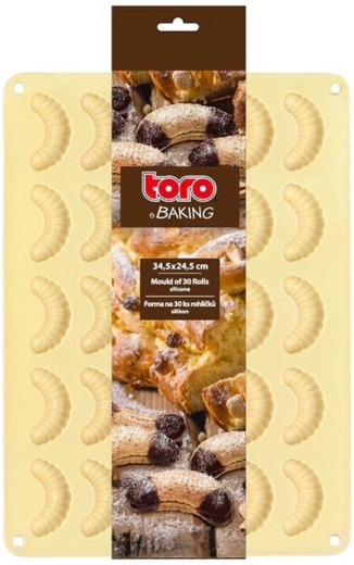 Silikonski kalup za vanil-kiflice TORO, 30 kom