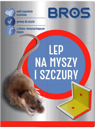 Ljepljiva klopka za miše i štakore s mirisom orašastih plodova BROS