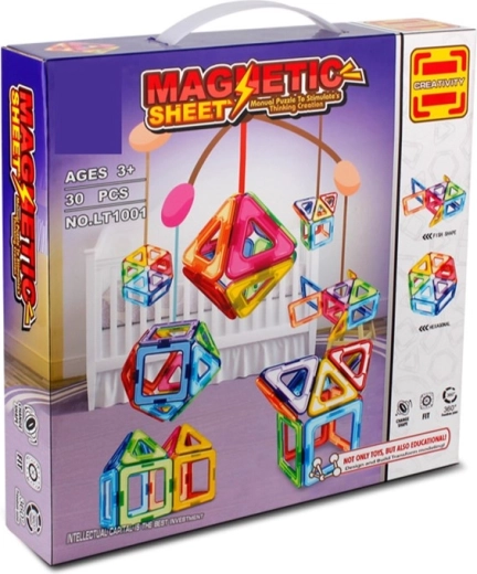 Magnetična građevna igra Magnetic Sheet 30 dijelova