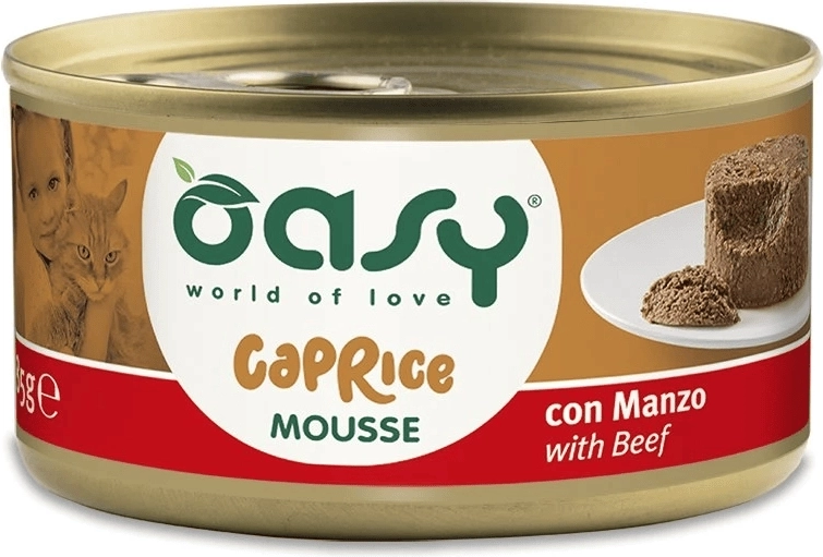 Oasy Caprice mousse s govedinom za mačke 85 g