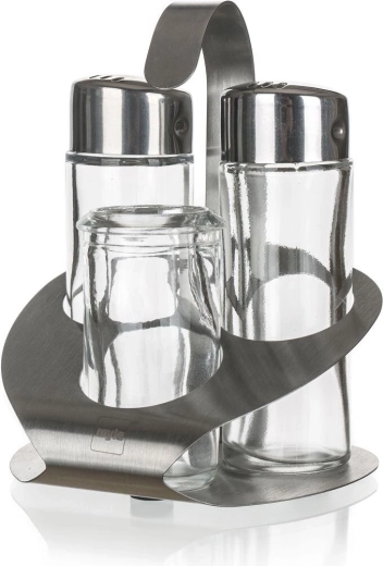 Set soljenka i paparica Culinaria 35 ml s inox stalkom i posudicom za čačkalice
