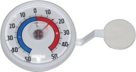 Okrugli prozorski termometar 7 cm samoljepljivi