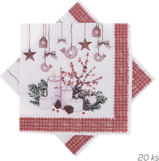 Božićne papirnate salvete 33 × 33 cm (20 kom)
